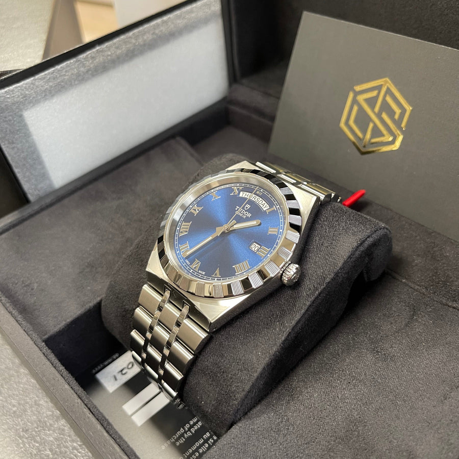 Tudor watch with blue dial - image_e9927ce0