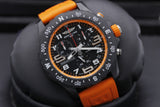 Breitling Endurance Pro Black Dial Orange Rubber Strap Watch for Men - X82310A51B1S1