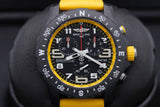 Breitling Endurance Pro Black Dial Yellow Rubber Strap Watch for Men - X82310A41B1S1