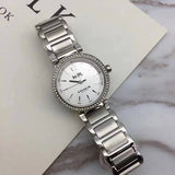 Coach Sports Crystals Silver Dial Silver Steel Strap Watch for Women - 14502194