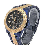 Guess BFF Multifunction Blue Dial Two Tone Steel Strap Watch for Women - W0231L6