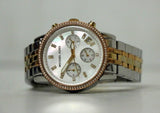 Michael Kors Ritz White Dial Two Tone Steel Strap Watch for Women - MK5650