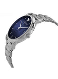 Emporio Armani Luigi Blue Dial Silver Steel Strap Watch For Men - AR11089