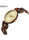 Michael Kors Delray Gold Dial Two Tone Steel Strap Watch for Women - MK4314