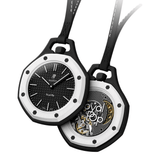 Swatch x AP Royal Pop Black Dial Black Leather Strap Watch for Men - Ocho Negro