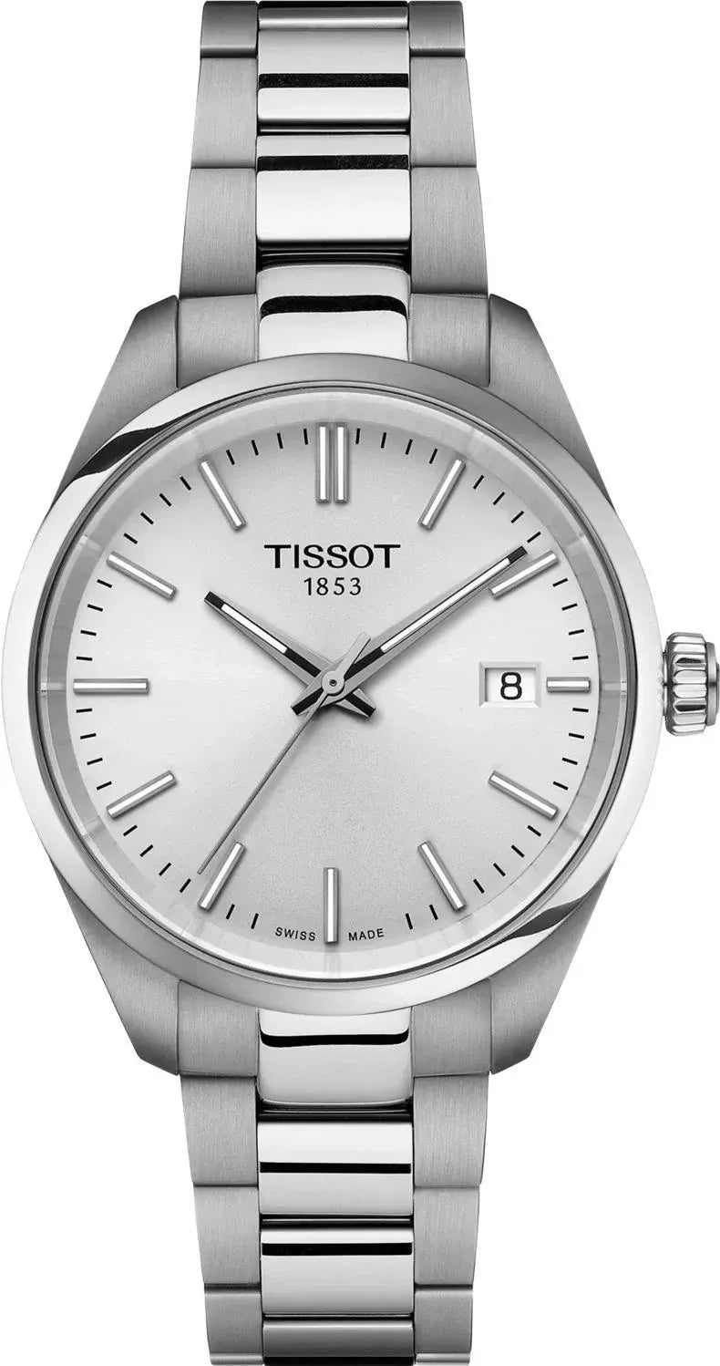 Tissot PR 100 Quartz Silver Dial Silver Steel Strap Watch for Women - T156.210.11.031.00