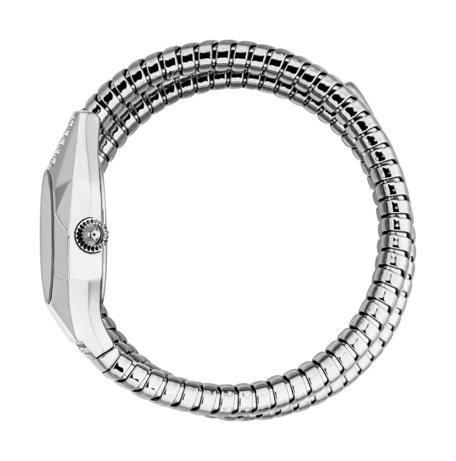 Just Cavalli Lunara Black Dial Silver Steel Strap Watch for Women - JC1L397M0025