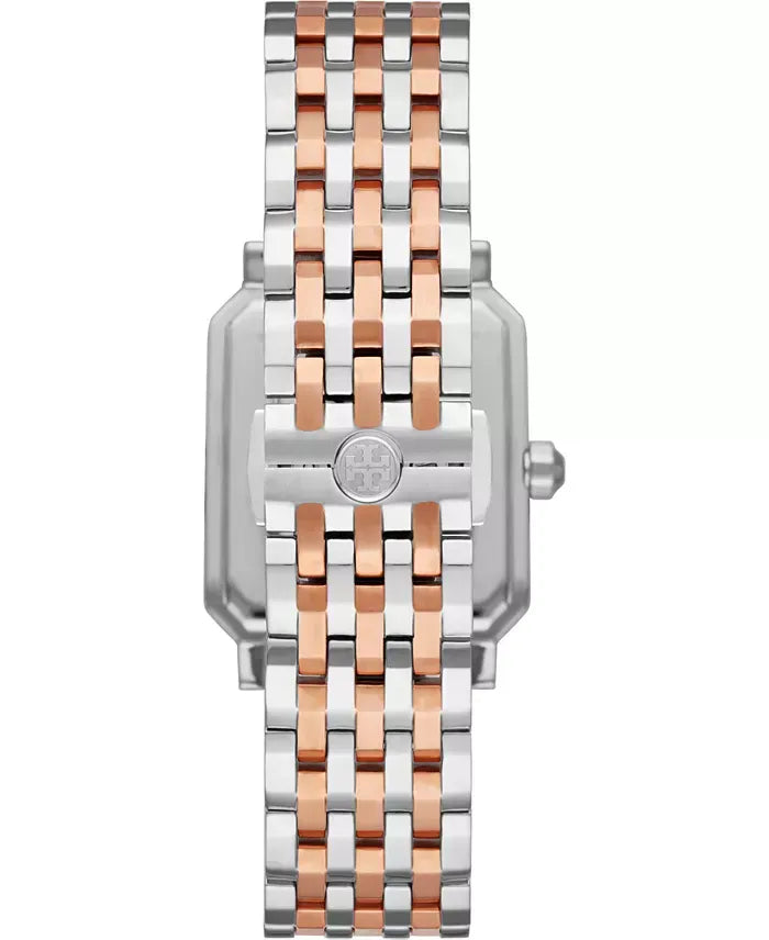 Tory Burch Robinson White Dial Two Tone Steel Strap Watch for Women - TBW1509