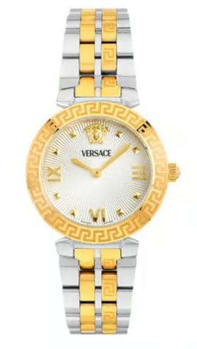 Versace Daphnis White Dial Two Tone Steel Strap Watch for Women - VEOCA0324