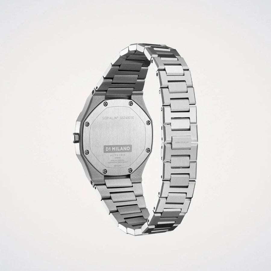 D1 Milano Ultra Thin Silver Dial Silver Steel Strap Watch for Women - D1-UTBL30