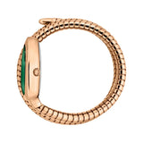 Just Cavalli Cosenza Green Dial Rose Gold Steel Strap Watch for Women - JC1L232M0045