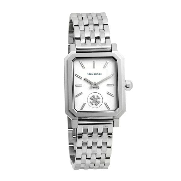 Tory Burch Robinson White Dial Silver Steel Strap Watch for Women - TBW1510