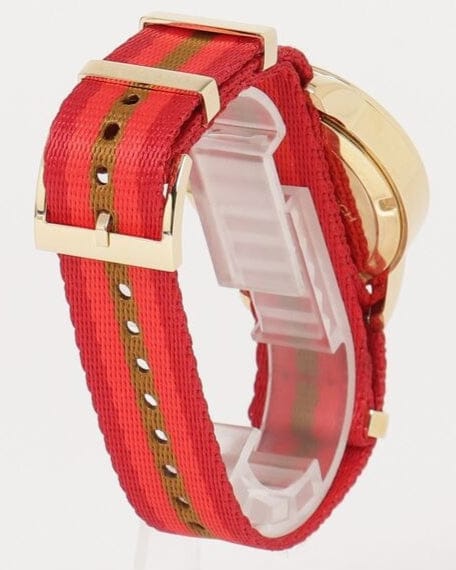 Tory Burch The Tory Chronograph White Dial Tri Tone NATO Strap Watch for Women - TBW1036