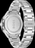 Hugo Boss Runner 3H Light Blue Dial Silver Steel Strap Watch for Men - 1514207