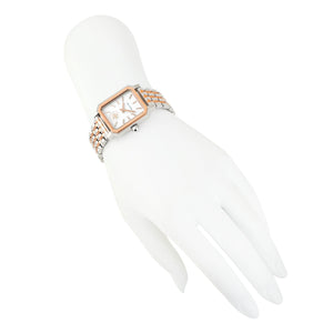 Tory Burch Robinson White Dial Two Tone Steel Strap Watch for Women - TBW1509