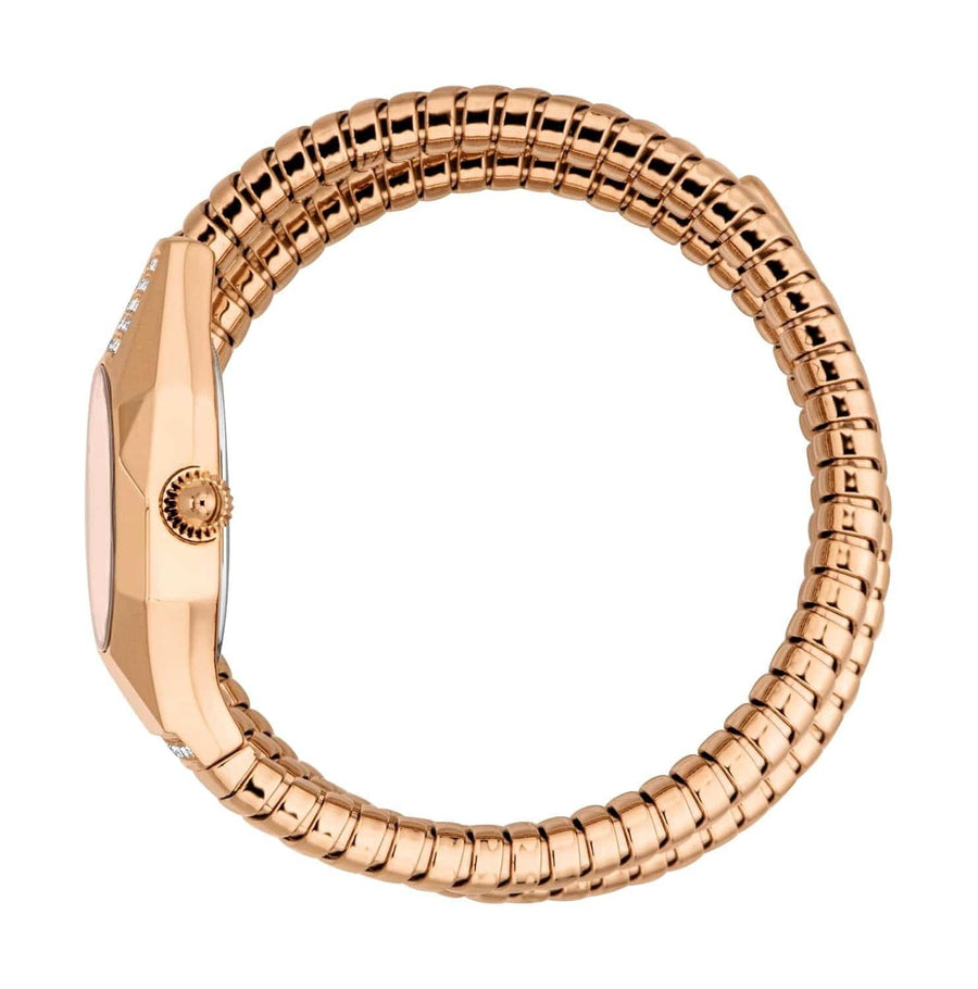 Just Cavalli Lunara Rose Gold Dial Rose Gold Steel Strap Watch for Women - JC1L397M0055