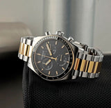 Tissot PR516 Chronograph Black Dial Two Tone Steel Strap Watch for Men - T149.417.22.051.00