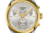 Tissot PR 100 Chronograph Silver Dial Two Tone Steel Strap Watch for Men - T150.417.22.031.00