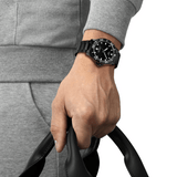Tissot Seastar 1000 Quartz Black Dial Black Steel Strap Watch for Men - T120.410.33.051.00
