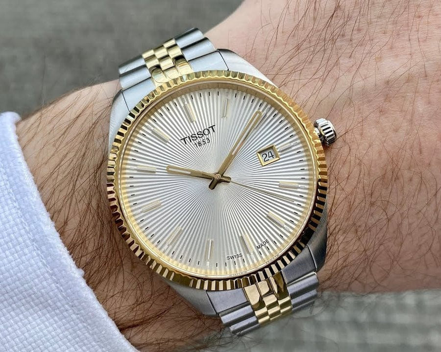 Tissot Ballade Quartz Silver Dial Two Tone Steel Strap Watch for Men - T156.410.22.031.00
