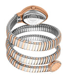 Just Cavalli Carezza Rose Gold Dial Two Tone Steel Strap Watch for Women - JC1L372M0065