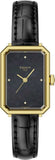Tissot SRV Black Mother of Pearl Dial Black Leather Strap Watch for Women - T160.110.36.126.00