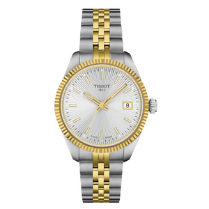 Tissot Ballade Quartz Silver Dial Two Tone Steel Strap Watch for Women - T156.210.22.031.00