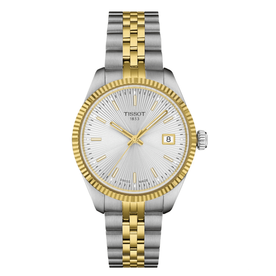 Tissot Ballade Quartz Silver Dial Two Tone Steel Strap Watch for Women - T156.210.22.031.00