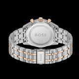 Hugo Boss Tourmaster Chronograph Blue Dial Two Tone Steel Strap Watch for Men - 1514288