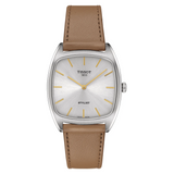 Tissot Stylist Quartz Silver Dial Brown Leather Strap Watch for Women - T159.909.16.031.00