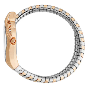 Just Cavalli Ferocious Silver Dial Two Tone Steel Strap Watch for Women - JC1L306M0075