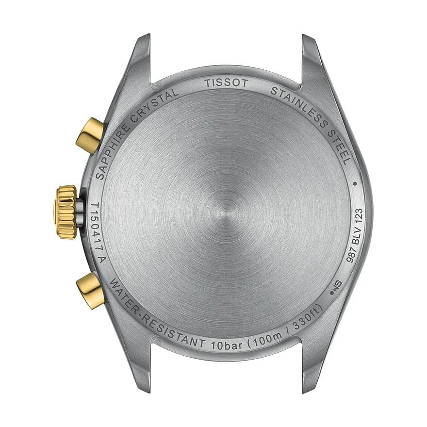 Tissot PR 100 Chronograph Silver Dial Two Tone Steel Strap Watch for Men - T150.417.22.031.00