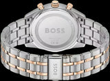 Hugo Boss Tourmaster Chronograph Blue Dial Two Tone Steel Strap Watch for Men - 1514288