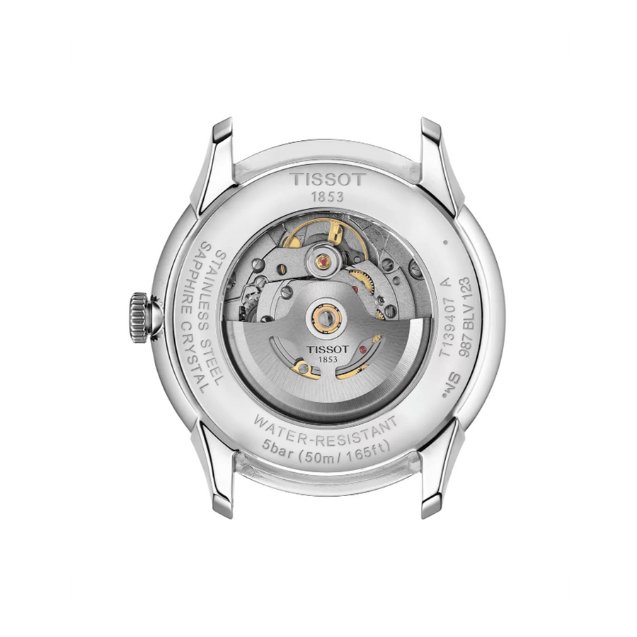 Tissot Chemin Des Tourelles Powermatic 80 Grey Dial Silver Steel Strap Watch for Men - T139.407.11.068.00