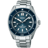 Seiko Prospex Polygonal Divers Automatic Blue Dial Silver Steel Strap Watch for Men - SPB483J1