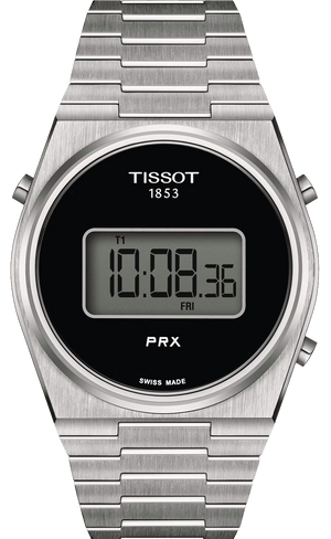 Tissot Digital Quartz Black Dial Silver Steel Strap Watch for Men - T137.463.11.050.00