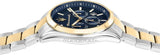 Maserati Attrazione Chronograph Blue Dial Two Tone Steel Strap Watch for Men - R8853151008