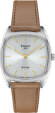 Tissot Stylist Quartz Silver Dial Brown Leather Strap Watch for Women - T159.909.16.031.00