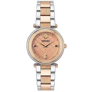 Versace Reve Analog Rose Gold Dial Two Tone Steel Strap Watch for Women - VE8B00424