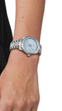 Tissot Ballade Quartz Blue Dial Silver Steel Strap Watch for Women - T156.210.11.351.00