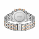 Hugo Boss Tourmaster Chronograph Blue Dial Two Tone Steel Strap Watch for Men - 1514288