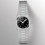 Tissot PRX Quartz Diamonds Black Dial Silver Steel Strap Watch for Women - T137.010.11.056.00