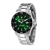 Maserati Competizione Green Dial Silver Steel Strap Watch for Men - R8853100038