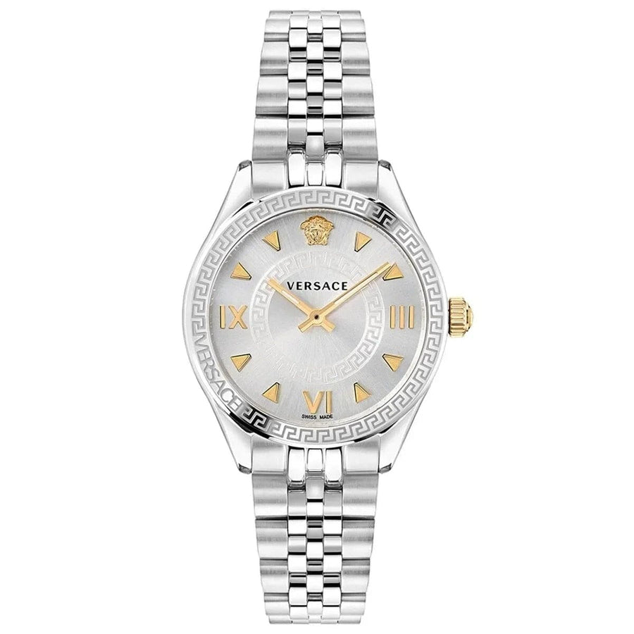 Versace Hellenyium Quartz Silver Dial Silver Steel Strap Watch for Women - VE2S00322