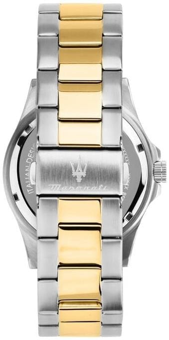 Maserati Competizione Diver Blue Dial Two Tone Steel Strap Watch for Men - R8873600010