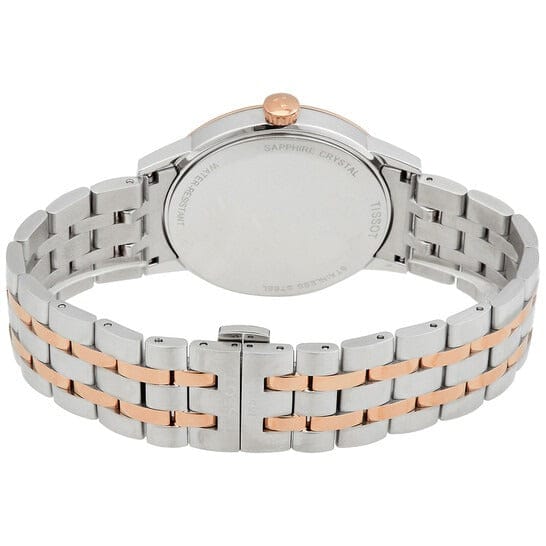 Tissot T Classic Dream Quartz White Dial Two Tone Steel Strap Watch for Men - T129.410.22.013.00
