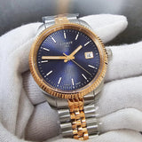 Tissot Ballade Quartz Blue Dial Two Tone Steel Strap Watch for Women - T156.210.22.041.00