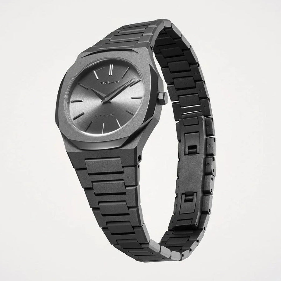 D1 Milano Ultra Thin Grey Dial Grey Steel Strap Watch for Women - D1-UTBL32