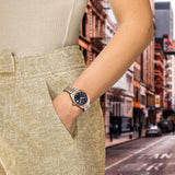 Tissot Ballade Quartz Blue Dial Two Tone Steel Strap Watch for Women - T156.210.22.041.00