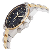 Tissot PR516 Chronograph Black Dial Two Tone Steel Strap Watch for Men - T149.417.22.051.00